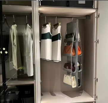 ORGANIZADOR DE BOLSOS CON 8 COMPARTIMENTOS