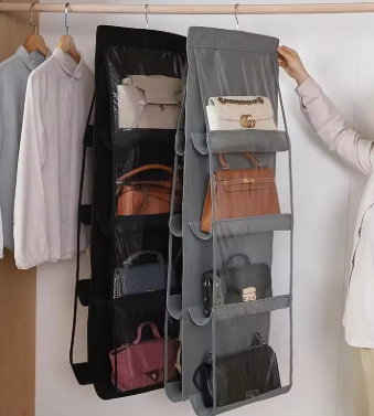 ORGANIZADOR DE BOLSOS CON 8 COMPARTIMENTOS
