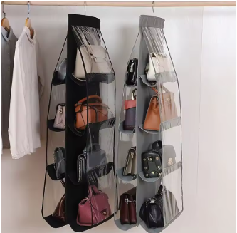 ORGANIZADOR DE BOLSOS CON 8 COMPARTIMENTOS